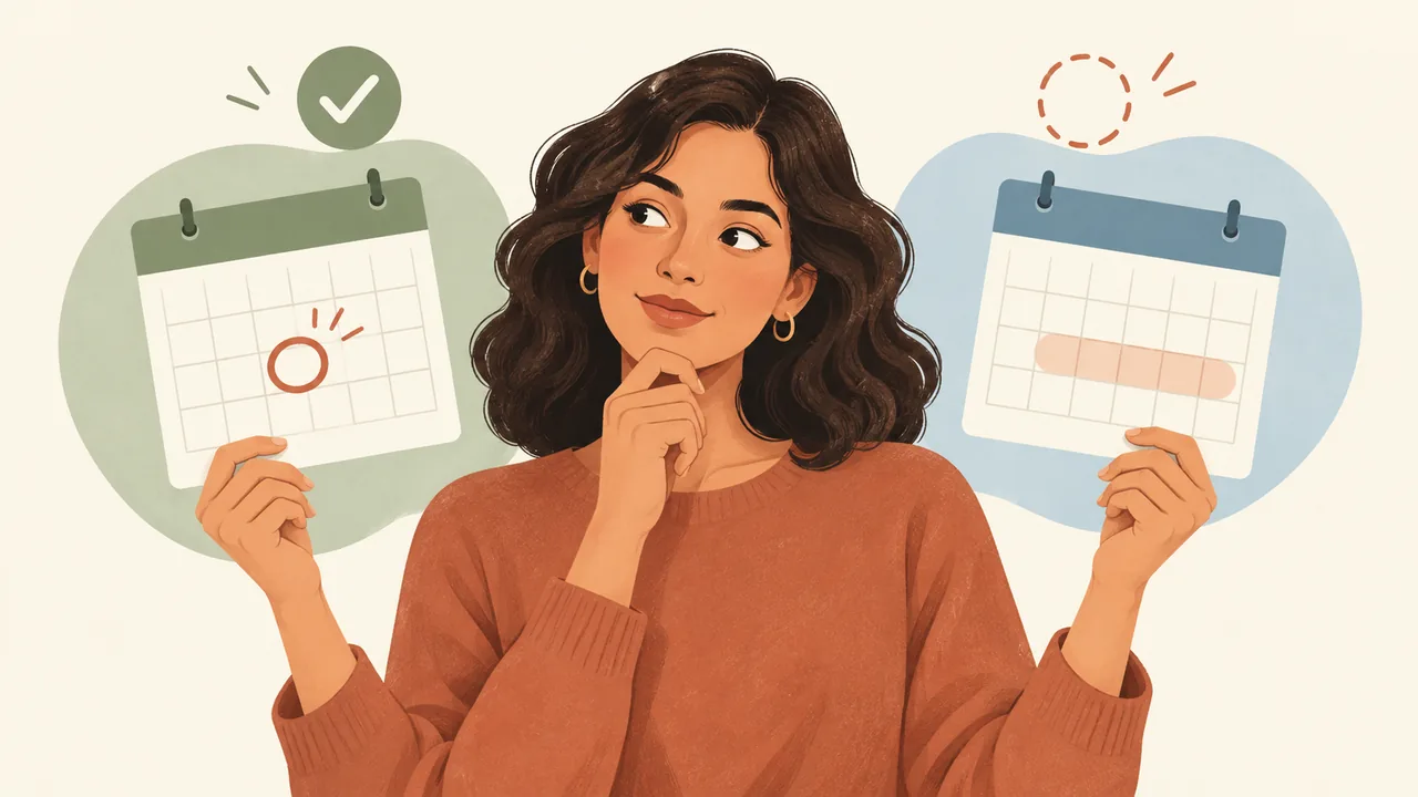 Firm Date or Estimated Window A job seeker compares a confirmed start date with an estimated availability window.