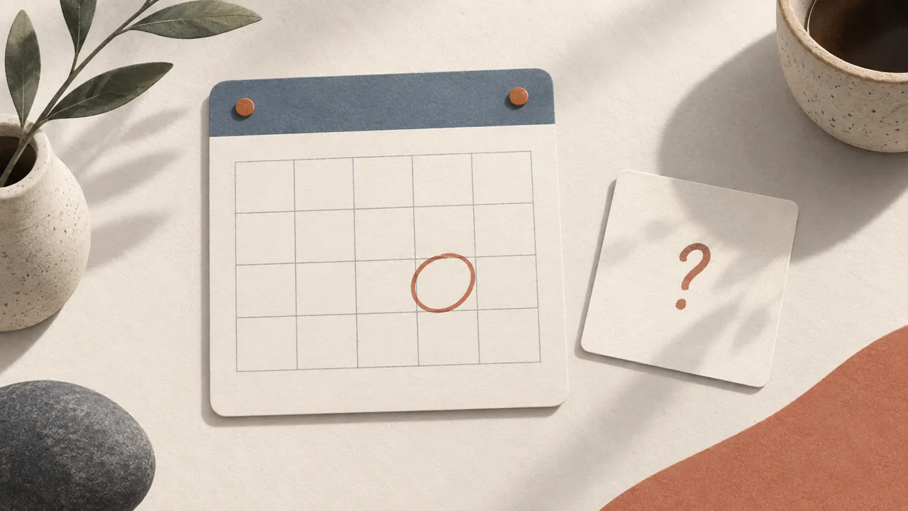 One Date, One Clear Qualification A single selected calendar date is paired with a note marking it as an estimate.