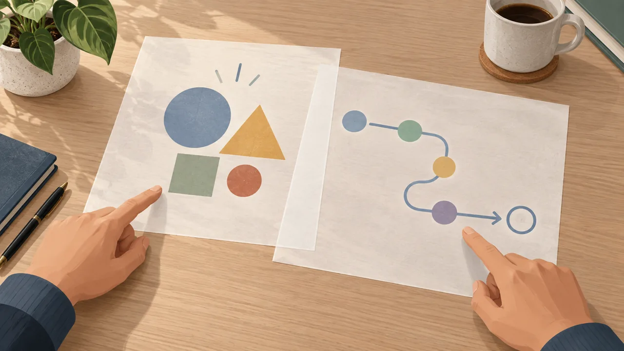 A contact reviews a resume and a note distinguishing shared work from general process advice.