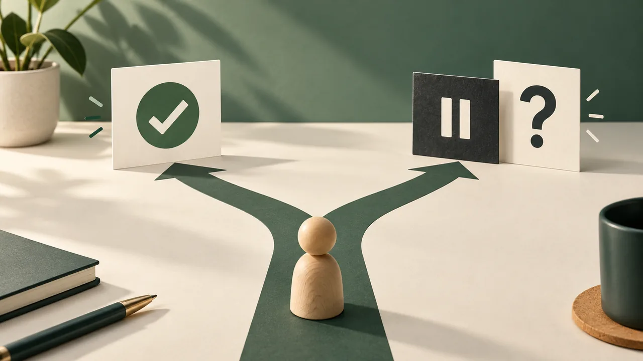 A simple decision path separates verifiable field corrections from uncertain cases that need clarification.