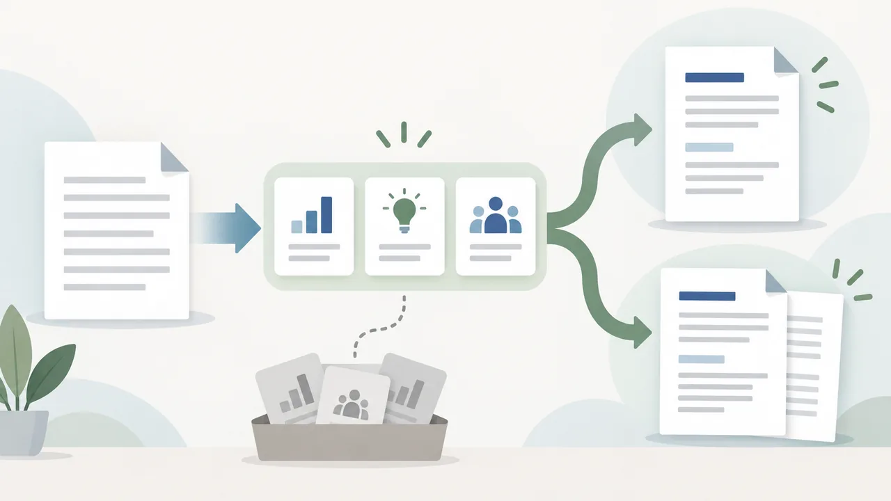A simple path from job requirements to relevant resume evidence and a page-count choice.