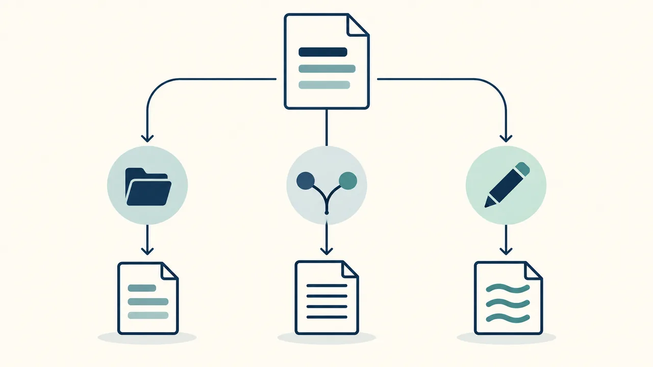 A quick format decision map Decision tree separates explicit file instructions, neutral acceptance, and an editable-document request.