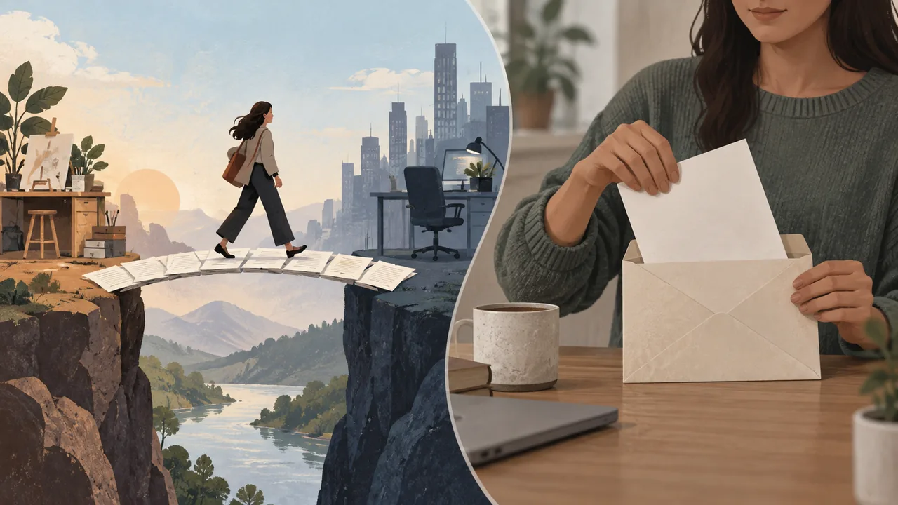 Two hypothetical application choices Two fictional applicants choose different paths, one adding context and one sending only a resume.